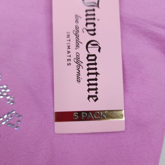 Juicy Couture 5 Pk Womens Intimates BoyShorts Panties Large Nylon/Spandex - Picture 12 of 13